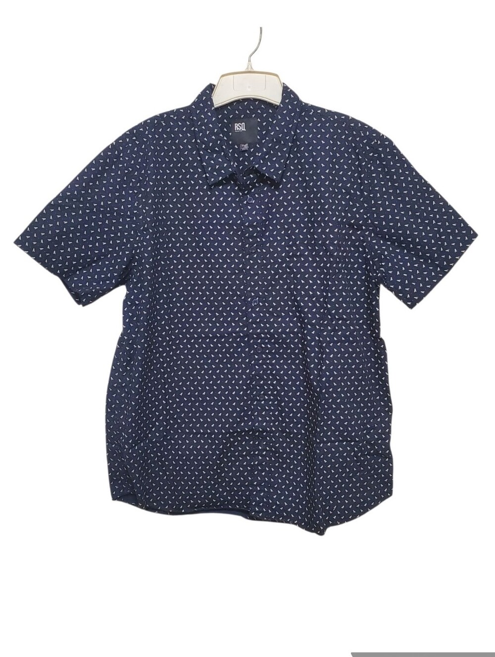 RSQ Button Down Shirt Short Sleeve Bird Print XXL